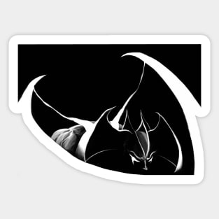 The devil in black Sticker